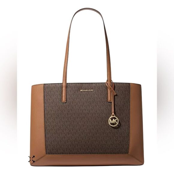 Michael Michael Kors Sallie Large East West Tote - Brown/acorn - Picture 1 of 4